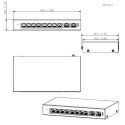 Dahua S4100-8ET2GT-96-C PoE 2.0 Switch 8 ports 10/100 + 2RJ45…