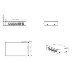 Dahua S4100-4ET2ET-60-C PoE 2.0 Switch 4 portas 10/100 + 2RJ45…