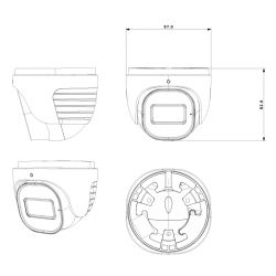 Provision DI-320IPSN-28-V4 Dôme IP 2MP H265 WDR IR20m 2.8 PoE…