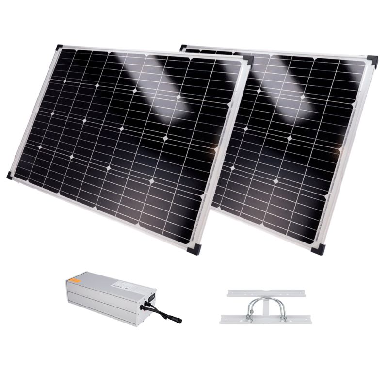 Safire SF-SOLARKIT-BATT-2560WH-24V - Sistema de alimentación autónoma para CCTV, 2x Panel…