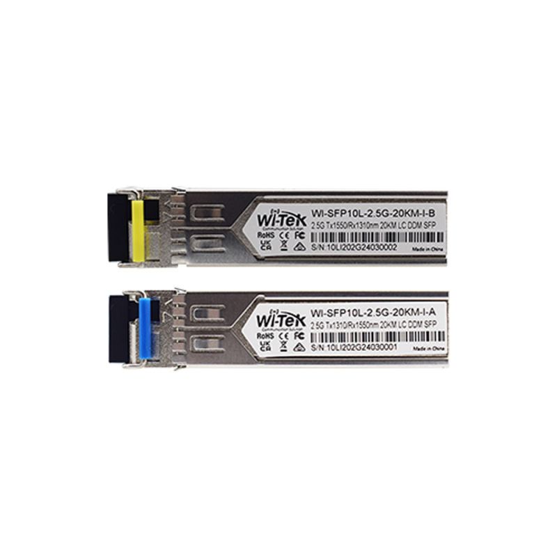 Wi-Tek WI-SFP10L-2.5G-20KM-I Módulo Wi-Tek SFP de fibra única…