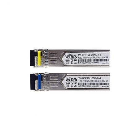 Wi-Tek WI-SFP10L-20KM-I Module SFP Wi-Tek à fibre unique de…