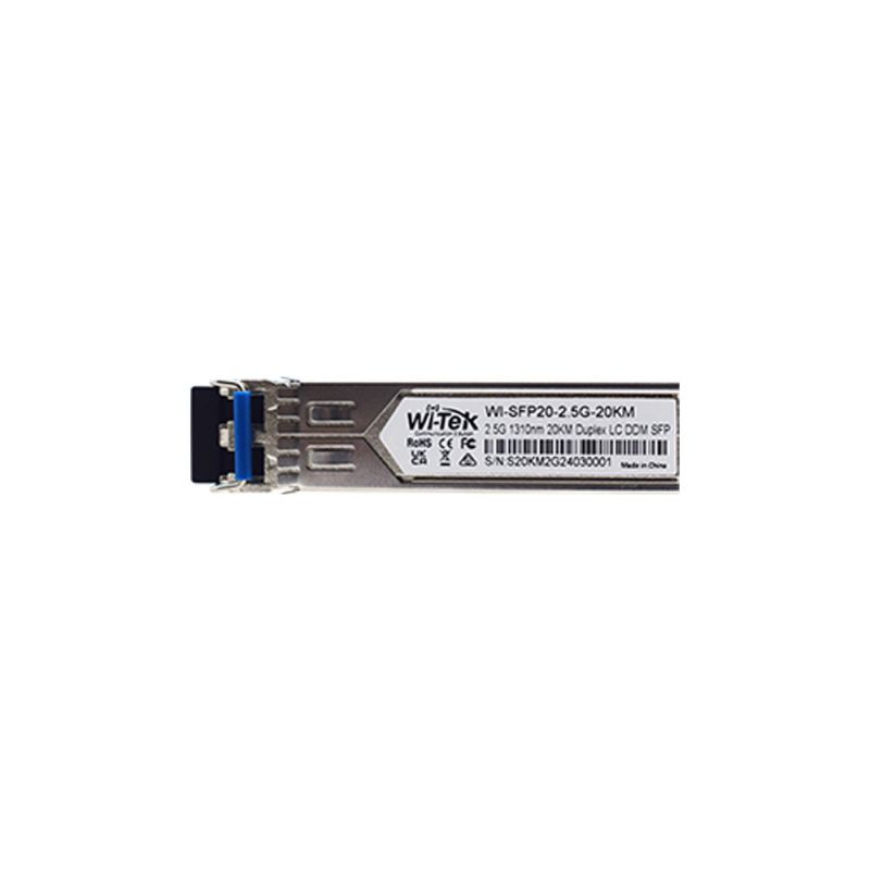 Wi-Tek WI-SFP20L-2.5G-20KM-I Módulo Wi-Tek SFP de fibra única…