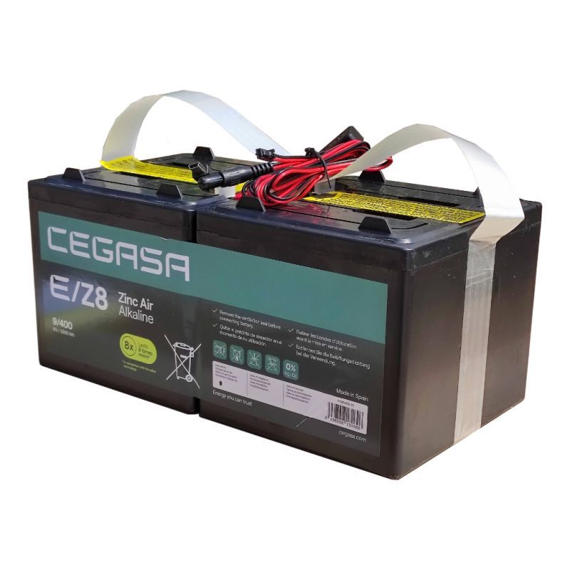 Global BAT-9V322AH-DC-EZ8 Batterie Zinc-Air 9V-322Ah-2900Wh