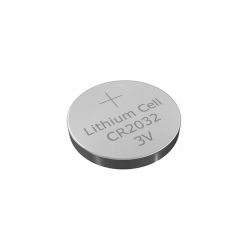 DEM-347 CR2032 button cell battery. 3V/ 225 mAh.