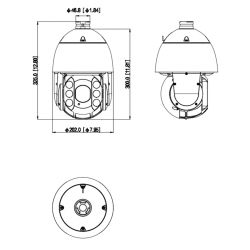 Dahua SD6C3232GB-HNR-A-PV1 PTZ IP Dome 2M TiOC H265 WDR…