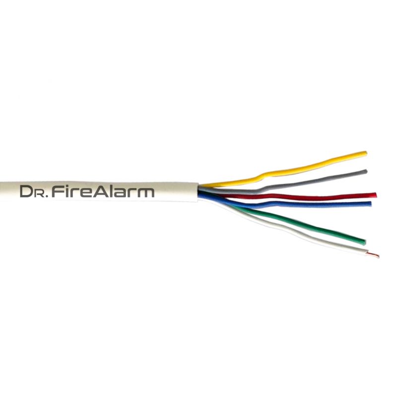 Drfirealarm ALARM06-PVC-U 100m roll of flexible white hose cable…