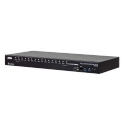 ATEN CS18216-AT-G El switch KVM HDMI 4K USB 3.0 de 16 puertos CS18216 de ATEN permite acceder y…