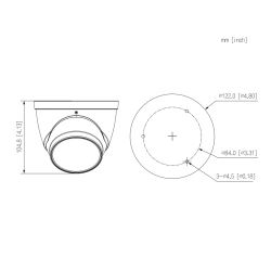 Dahua HAC-HDW2802T-Z-A-S2 Dome HDCVI 4K DN WDR Starlight IR60m…