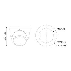 Dahua IPC-HDW3849H-AS-PV-0280B-S5 Dôme IP TiOC 3.0 H265 8M WDR…