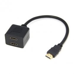 Airspace SAM-3894N Splitter de 1 entrada HDMI macho a 2 salidas…