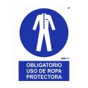 Implaser OB29-A4 Señal obligatorio uso de ropa protectora…