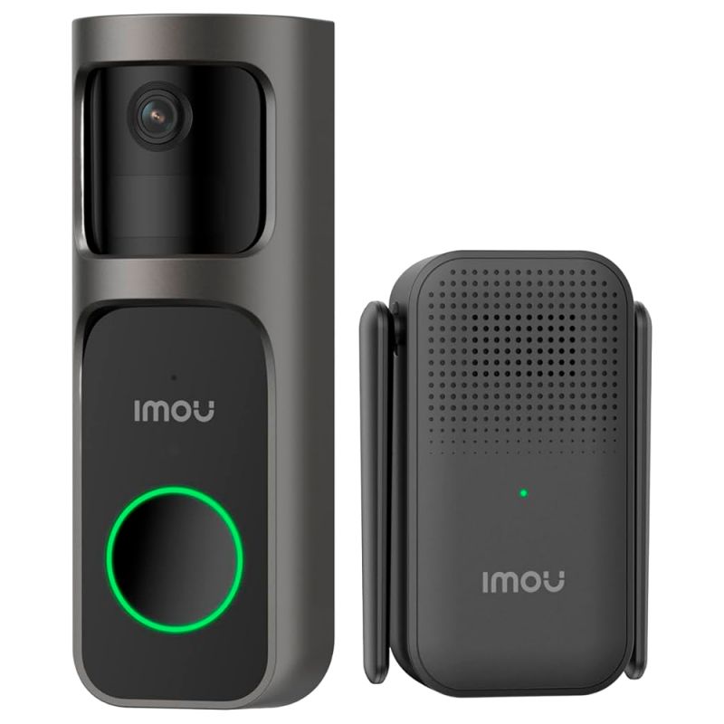 Imou IMOU-DB-2SP-3T0W/DS2S - Doorbell WiFi a bateria Imou 3 Megapixel 2K, Batería…