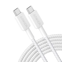 Anker ANK-322-USBC-USBC-300-W - Anker, Cable USB2.0, USB-C a USB-C, Cable de nylon…