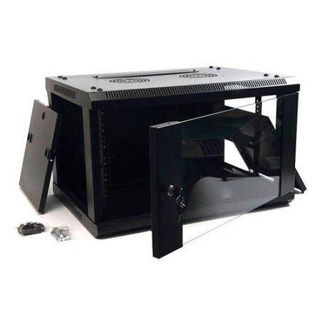 Bysecur BSC03019 Armário de Parede Rack 6U 19" desmontado. Medidas 60 x 60