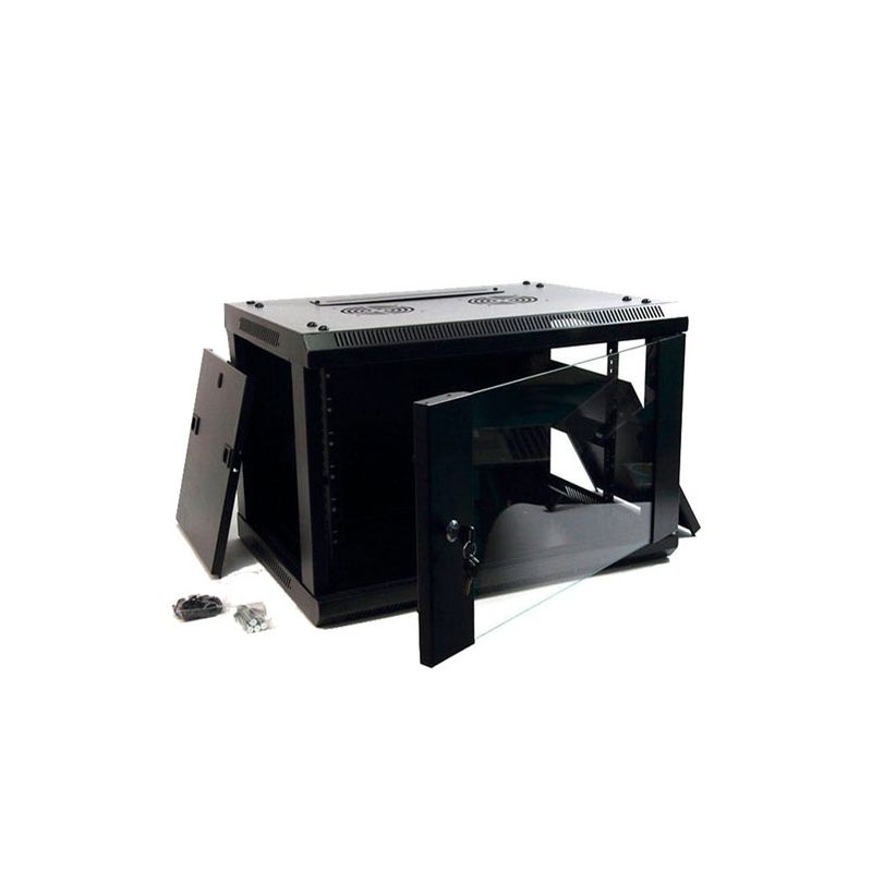 Bysecur BSC02923 9U 19" Rack Wall Cabinet disassembled. Measures 60 x 45