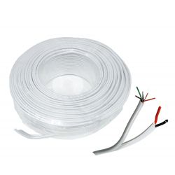 Bysecur BSC27227 Bobina 100 m de Cable de Alarma Siamés de 8 hilos ( 6 x 0, 22 + 2 x 0,75 )