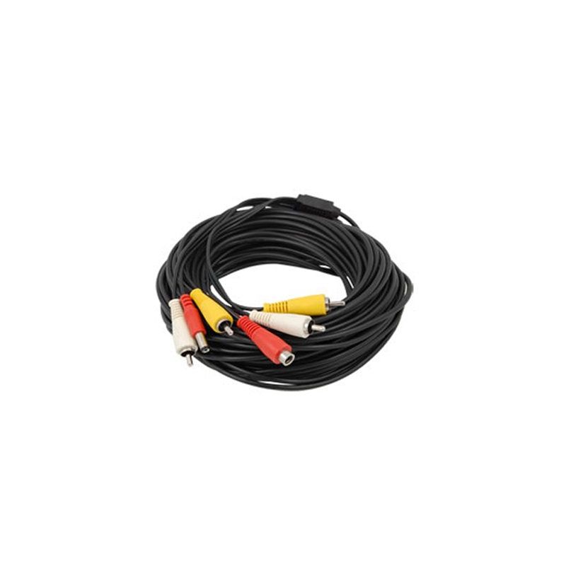 Bysecur BSC00201 Cable RCA para cámaras de CCTV audio, video y alimentación. 20 m