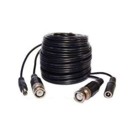 Bysecur BSC00194 Cable coaxial para cámaras de seguridad vídeo y alimentación, 20 m