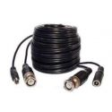 Bysecur BSC00194 Cable coaxial para cámaras de seguridad vídeo y alimentación, 20 m