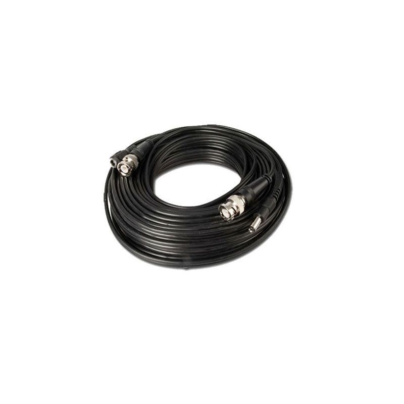 Bysecur BSC00860 Cable coaxial para cámaras de seguridad vídeo y alimentación, 30 m