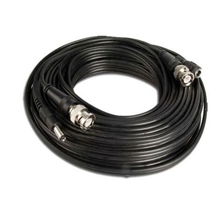 Bysecur BSC00195 Cable coaxial para cámaras de seguridad vídeo y alimentación, 40 m