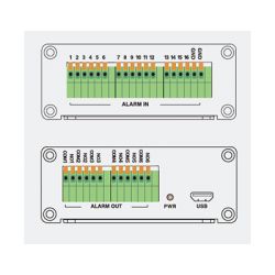 Tvt TD-Y10A Boîtier d'entrée et de sortie d'alarme compatible avec les enregistreurs TVT DVR et NVR