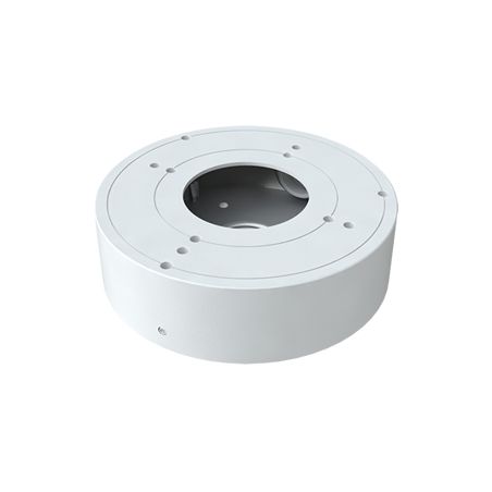 Tvt YXH0106 Connection box for cameras Aluminum White IP65 ceiling and wall 132x38.8mm TVT