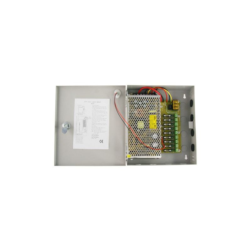 Bysecur BSC00692 Power distribution box with continuous voltage for up to 9 cameras 10A