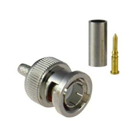 Bysecur BSC01261 Conector BNC fino macho para crimpar cable de CCTV Micro RG-59