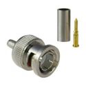 Bysecur BSC01261 Conector BNC fino macho para crimpar cable de CCTV Micro RG-59