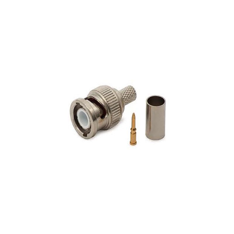 Bysecur BSC00131 Conector BNC macho para crimpar cabo RG-59 para câmeras de vigilância