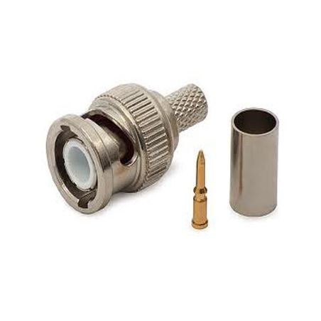 Bysecur BSC00131 Conector BNC macho para crimpar cabo RG-59 para câmeras de vigilância