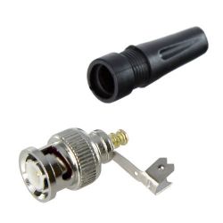 Bysecur BSC00775 Conector BNC macho reto (parafuso) para instalações CCTV