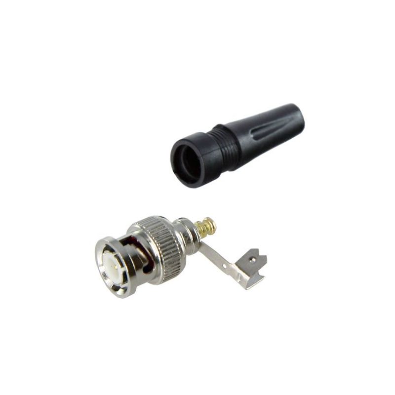 Bysecur BSC00775 Conector BNC macho reto (parafuso) para instalações CCTV