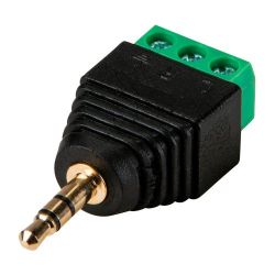 Bysecur BSC03121 3.5 mm Stereo Jack Connector with 2-terminal +/- output