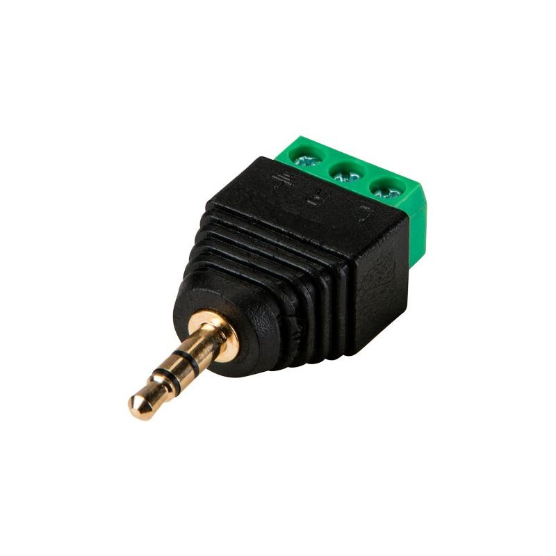 Bysecur BSC03121 Connecteur Jack stéréo 3,5 mm avec sortie +/- à 2 bornes