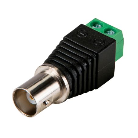 Bysecur BSC23362 BNC female video connector with 2-pin +/- output