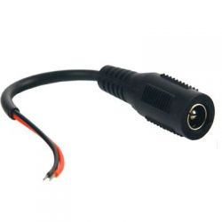 Bysecur BSC00137 Conector estándar hembra de alimentación con cable Rojo Negro paralelo de 10 centímetros