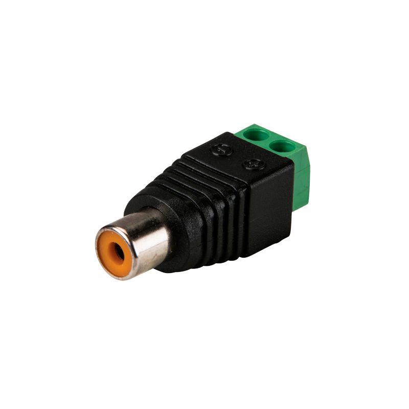 Bysecur BSC23363 RCA female connector with 2-pin +/- outputs