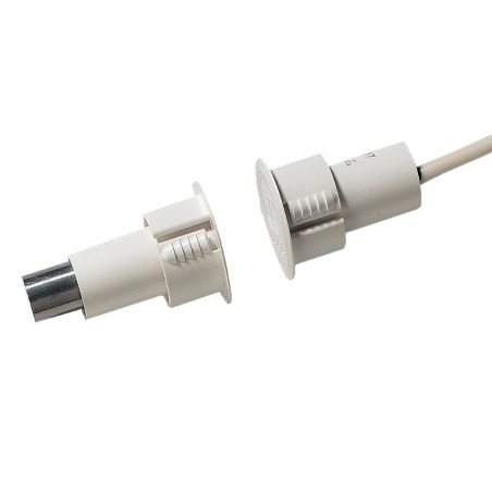 Aritech DC124 Magnetic contact Grade 2 for embedding in doors Max. 9mm. Cable 2m Aritech