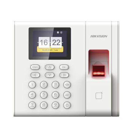 Hikvision access control DS-K1A8503EF Controle de presença Hikvision. Impressão digital, cartão EM e teclado