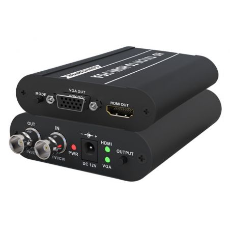 Folksafe FS-HD2103E Conversor HD-TVI/CVI para HDMI e VGA Folksafe