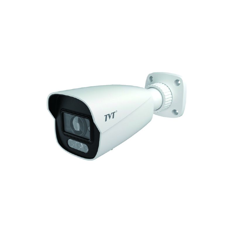 Tvt TD-9422S4-C(D/FZ/PE/AW3) Câmera IP Bullet 2MP 2.8-12mm Iluminação Dupla IR50 Luz Branca 40m IP67 Áudio