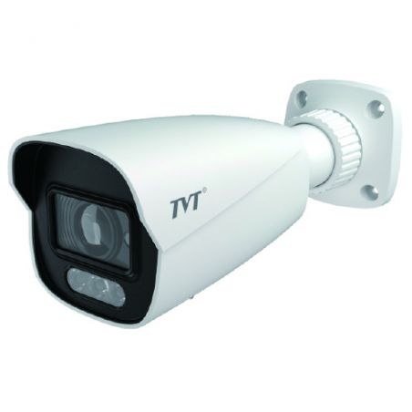 Tvt TD-9422S4-C(D/FZ/PE/AW3) Cámara Bullet IP 2MP 2.8-12mm Iluminación Dual IR50 Luz Blanca 40m IP67 Audio