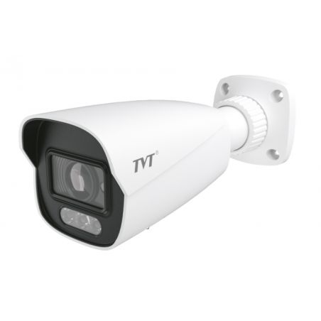 Tvt TD-9482S4-C(D/AZ/PE/AW3) Câmera IP Bullet 8MP 2.8-12mm Iluminação Dupla IR50 Luz Branca 30m IP67 Áudio MIC