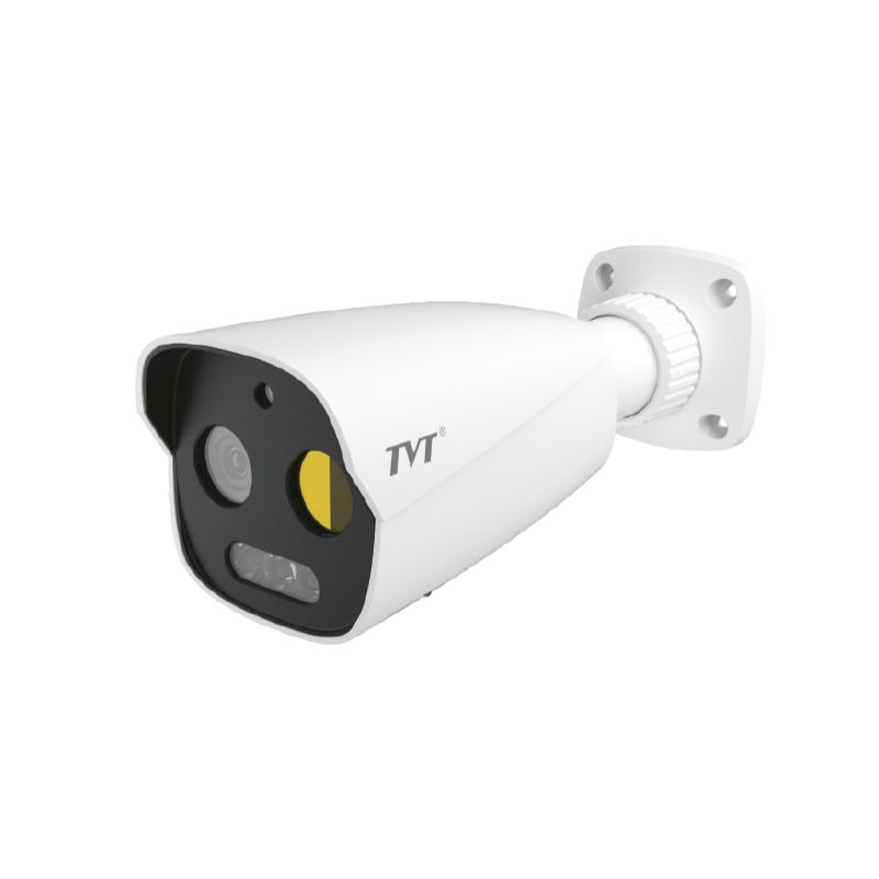 Tvt TD-5422E1-VT(7/PE) 5MP 7mm 8mm IR30 WDR120 IP Câmera Bala Térmica Análise de Vídeo Captura Facial TVT