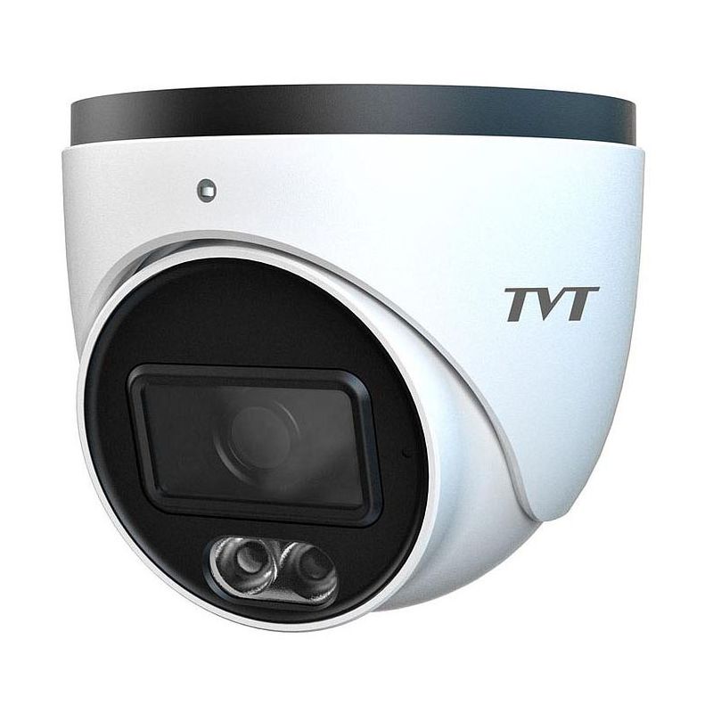 Tvt TD-9524C2(PE/WR2) Caméra dôme IP 2MP 2,8 mm MIC IP67 couleur 24h/24 et 7j/7 TVT