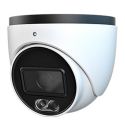 Tvt TD-9524S4-C(D/PE/AW2) 2MP 2.8mm IP67 Dome Camera Dual Lighting 30m. Audio MIC P2P