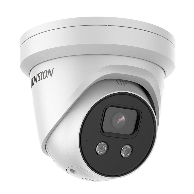 Hikvision pro DS-2CD2386G2-ISU/SL(2.8MM)(C) 4K IP Dome Camera 2.8mm IP67 Strobe Light and Alarm AcuSense IR30 I/O…